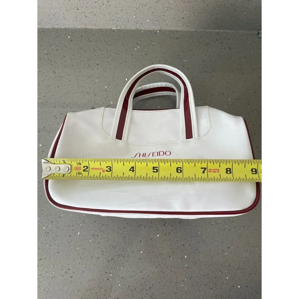 Shiseido white and red Cosmetic Pouch Bag Skincare READ